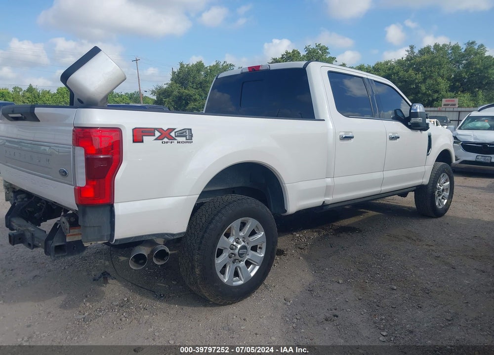 2017 FORD F-250 PLATINUM VIN: 1FT7W2BT7HED40969