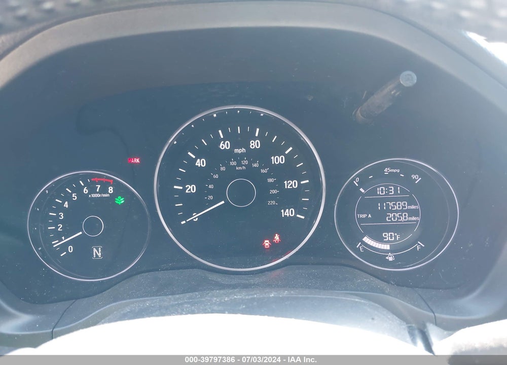 2019 HONDA HR-V SPORT VIN: 3CZRU5H13KG703154