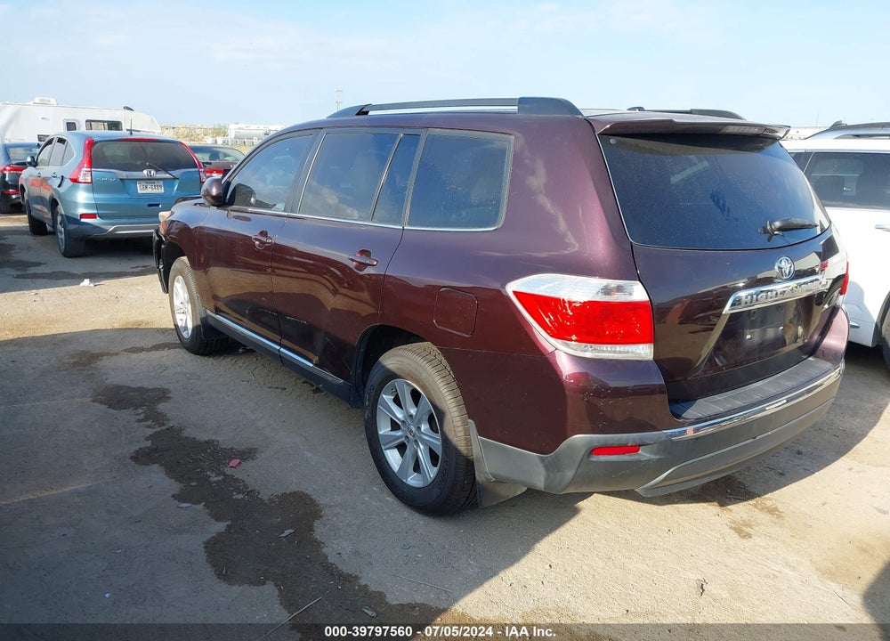 2012 TOYOTA HIGHLANDER VIN: 5TDZA3EH5CS017575