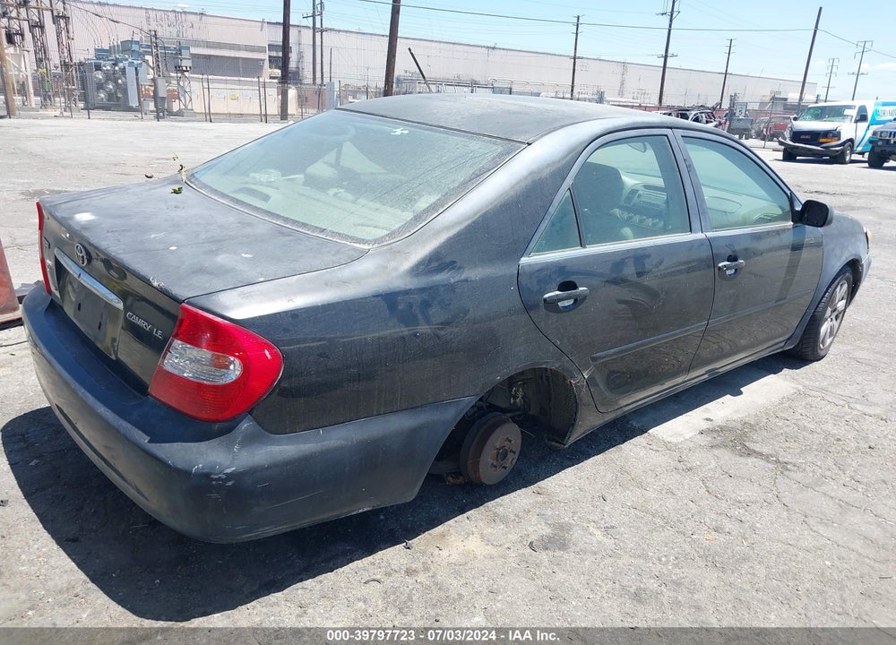 2004 TOYOTA CAMRY LE VIN: 4T1BE32K34U325777