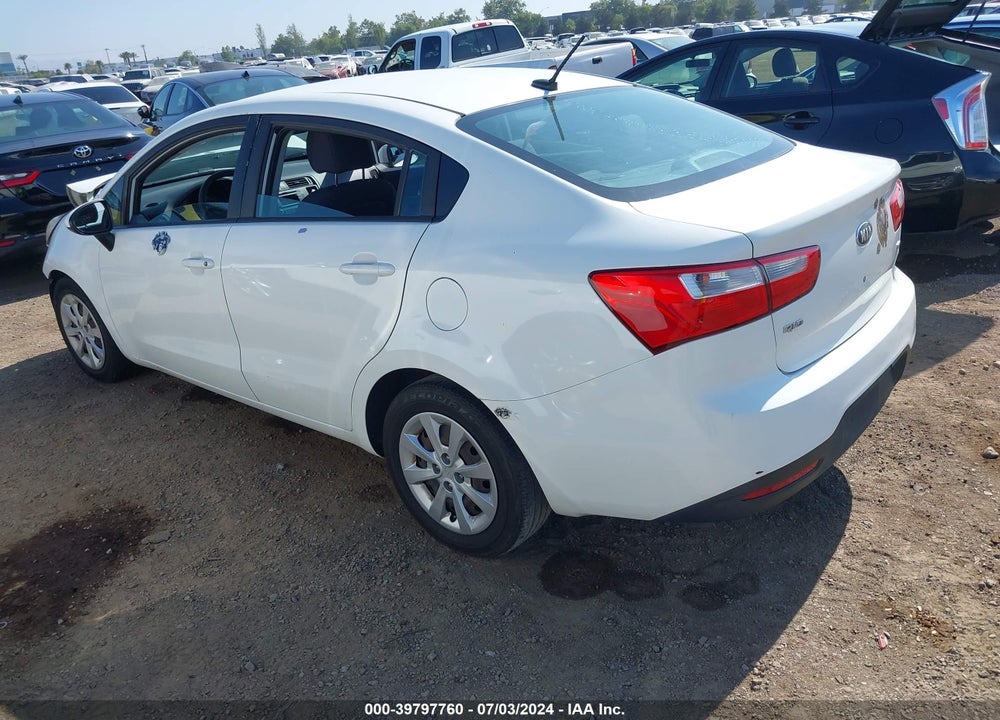 2013 KIA RIO LX VIN: KNADM4A30D6306590