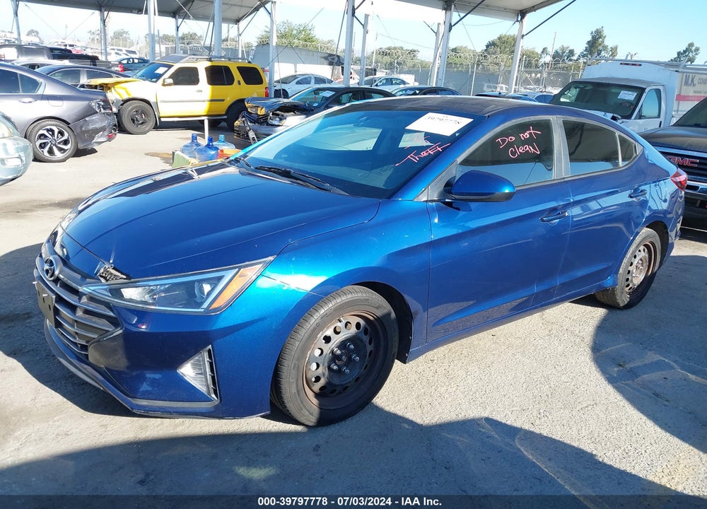 2020 HYUNDAI ELANTRA SEL VIN: 5NPD84LF0LH551294