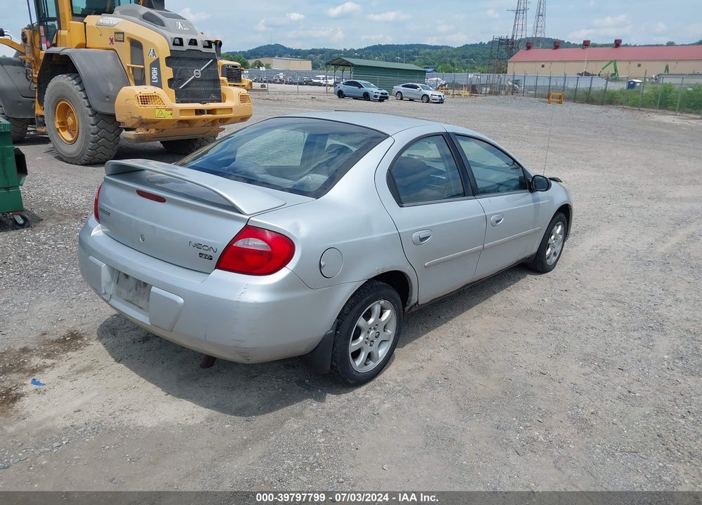2004 DODGE NEON SXT VIN: 1B3ES56C94D501970