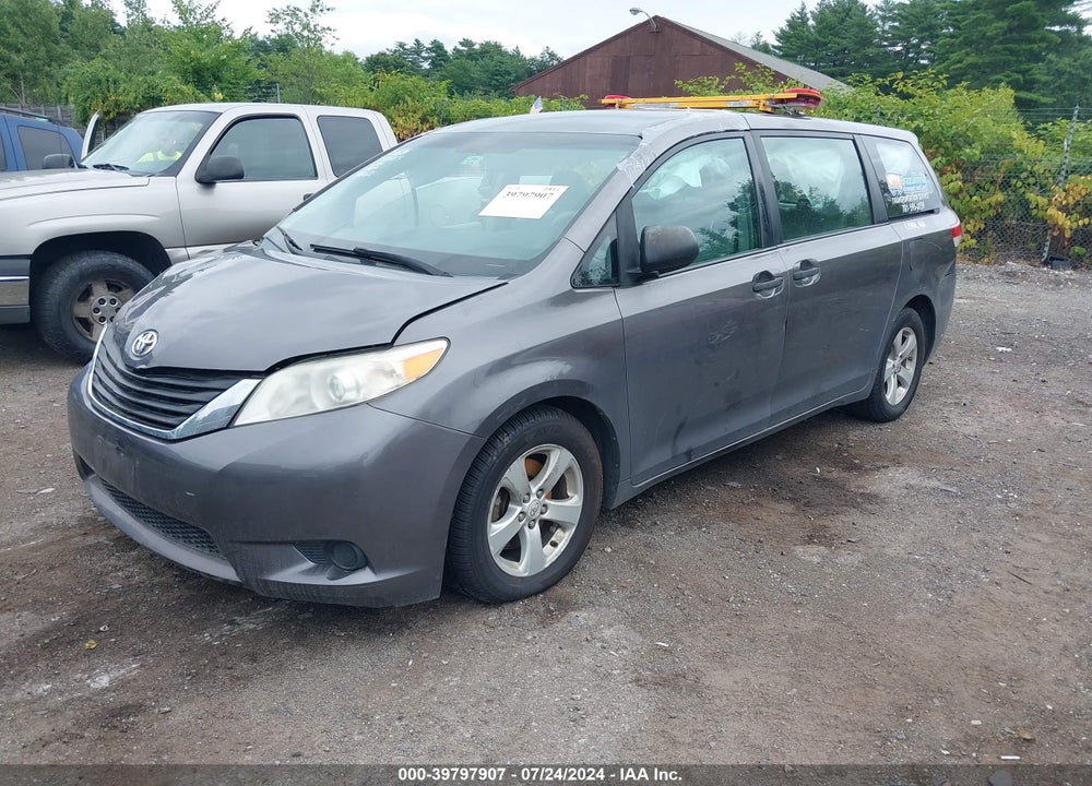 2011 TOYOTA SIENNA BASE V6 VIN: 5TDZK3DC9BS006967