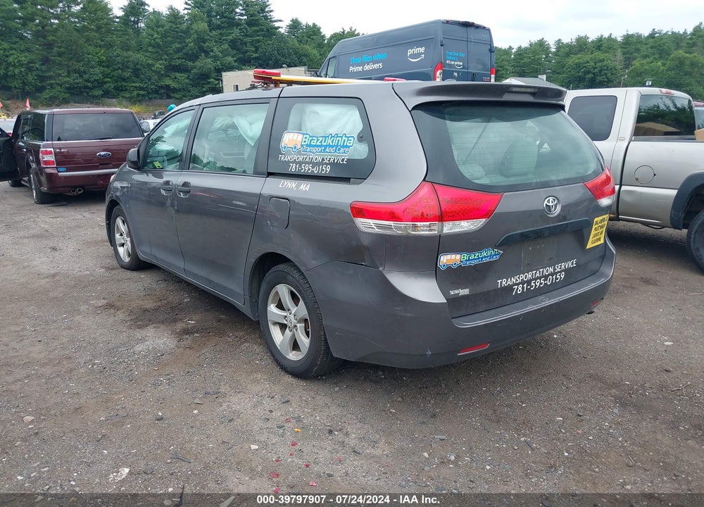2011 TOYOTA SIENNA BASE V6 VIN: 5TDZK3DC9BS006967
