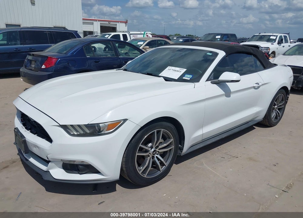 2016 FORD MUSTANG ECOBOOST PREMIUM VIN: 1FATP8UH1G5292512