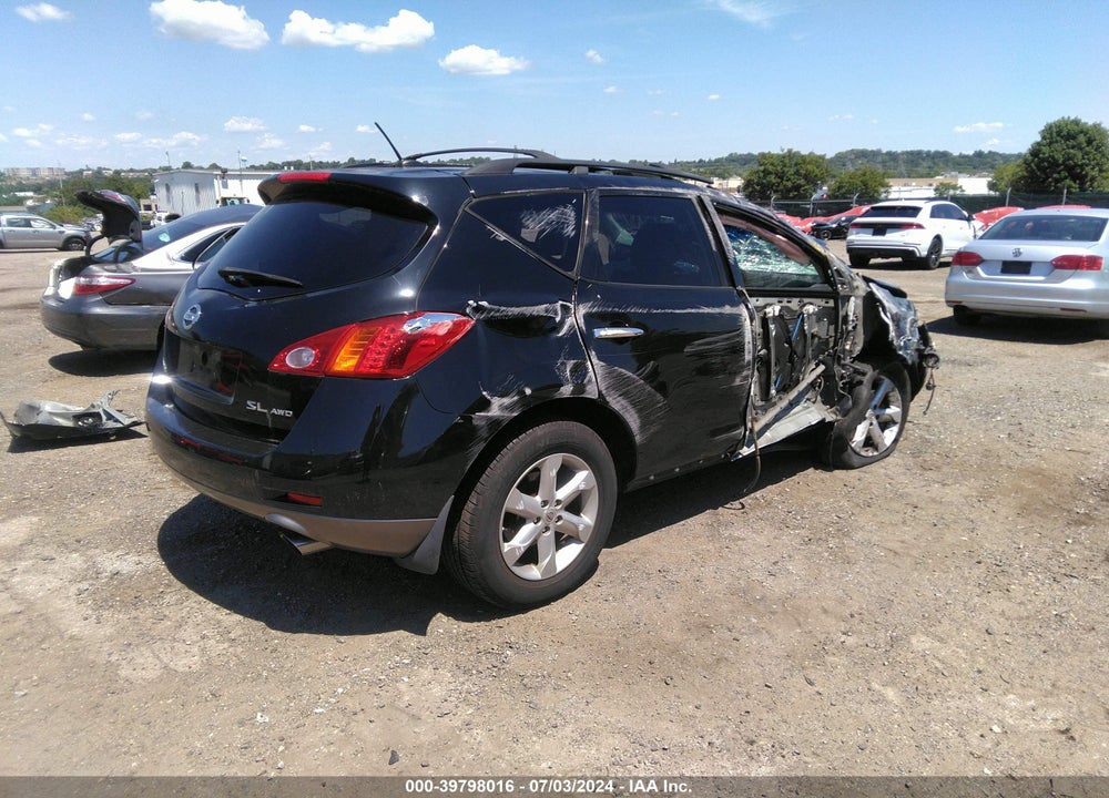 2009 NISSAN MURANO SL VIN: JN8AZ18W29W114587