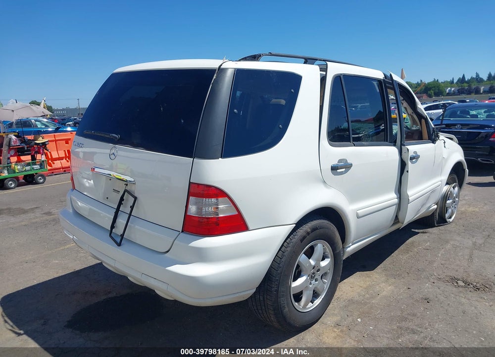 2003 MERCEDES-BENZ ML 500 VIN: 4JGAB75E43A430989