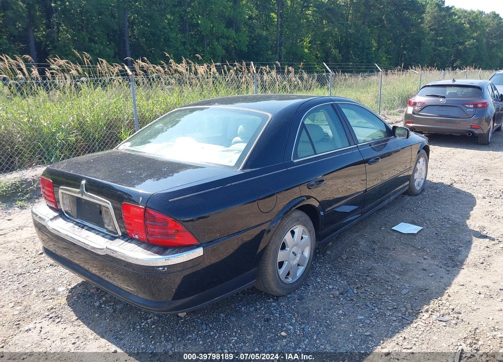 2002 LINCOLN LS V6 AUTO/V6 MANUAL/W/SPORT PKG VIN: 1LNHM86S32Y607508