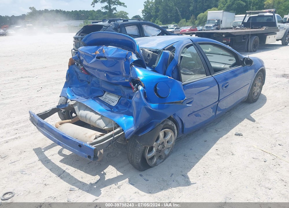 2004 DODGE NEON SXT VIN: 1B3ES56C34D538903