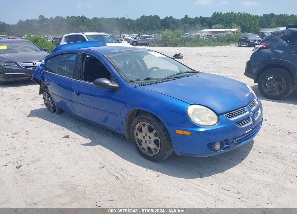 2004 DODGE NEON SXT VIN: 1B3ES56C34D538903
