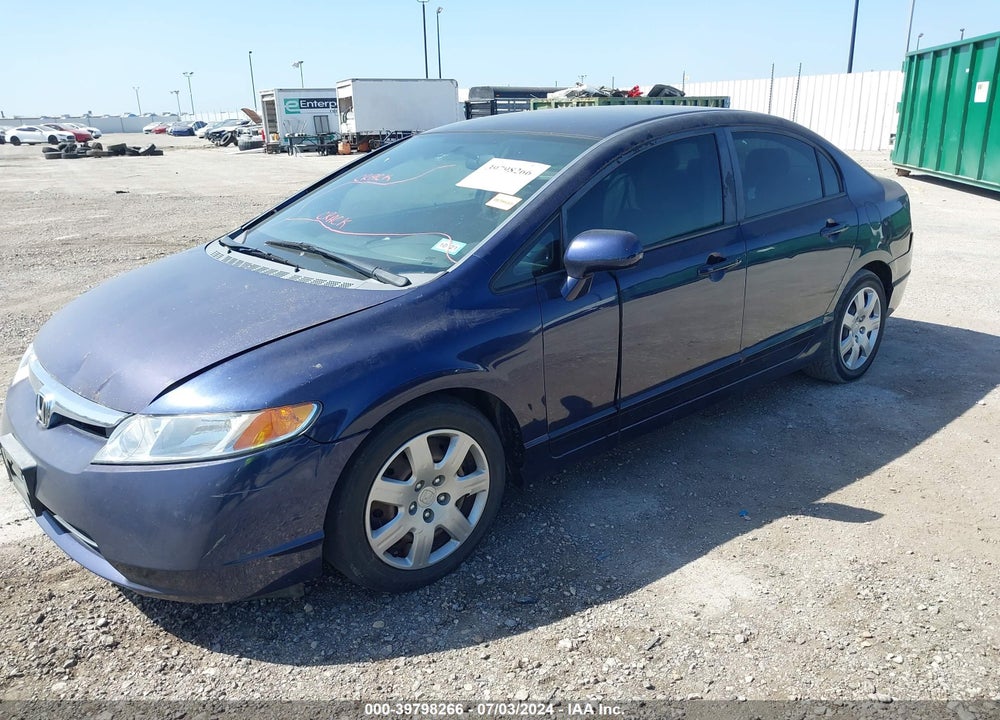 2008 HONDA CIVIC LX VIN: 1HGFA16578L064466