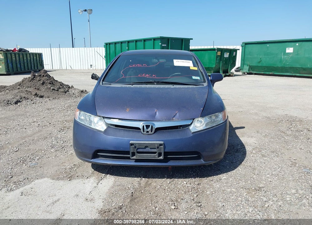 2008 HONDA CIVIC LX VIN: 1HGFA16578L064466