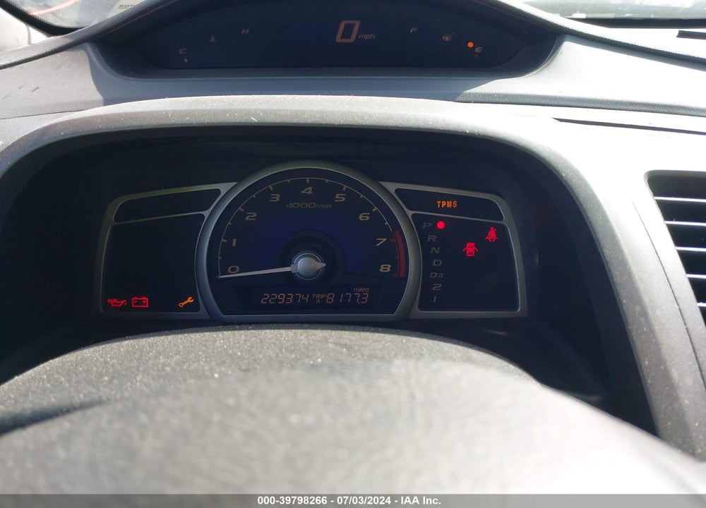 2008 HONDA CIVIC LX VIN: 1HGFA16578L064466