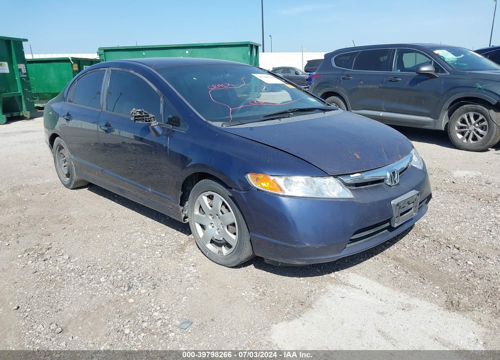 2008 HONDA CIVIC LX VIN: 1HGFA16578L064466