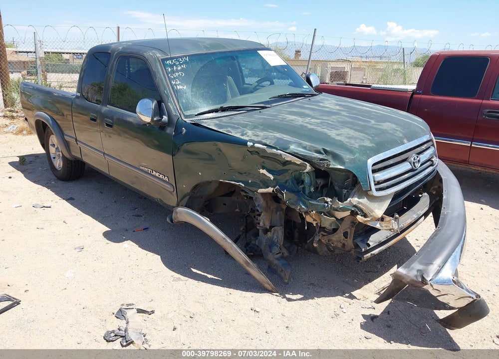 2000 TOYOTA TUNDRA SR5 V8 VIN: 5TBRT3414YS070122