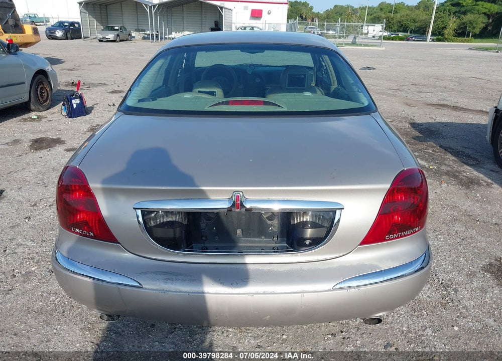 2002 LINCOLN CONTINENTAL VIN: 1LNHM97V52Y606679