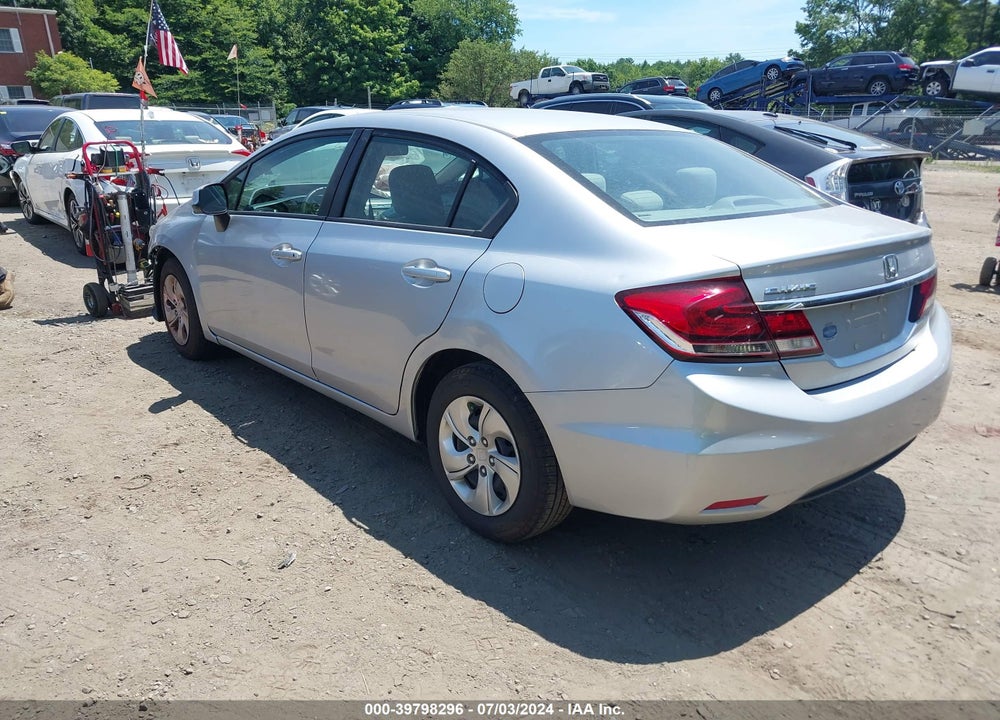 2013 HONDA CIVIC LX VIN: 2HGFB2F50DH581294