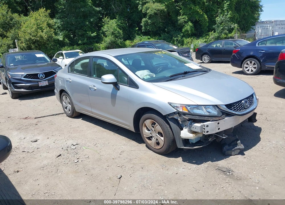 2013 HONDA CIVIC LX VIN: 2HGFB2F50DH581294