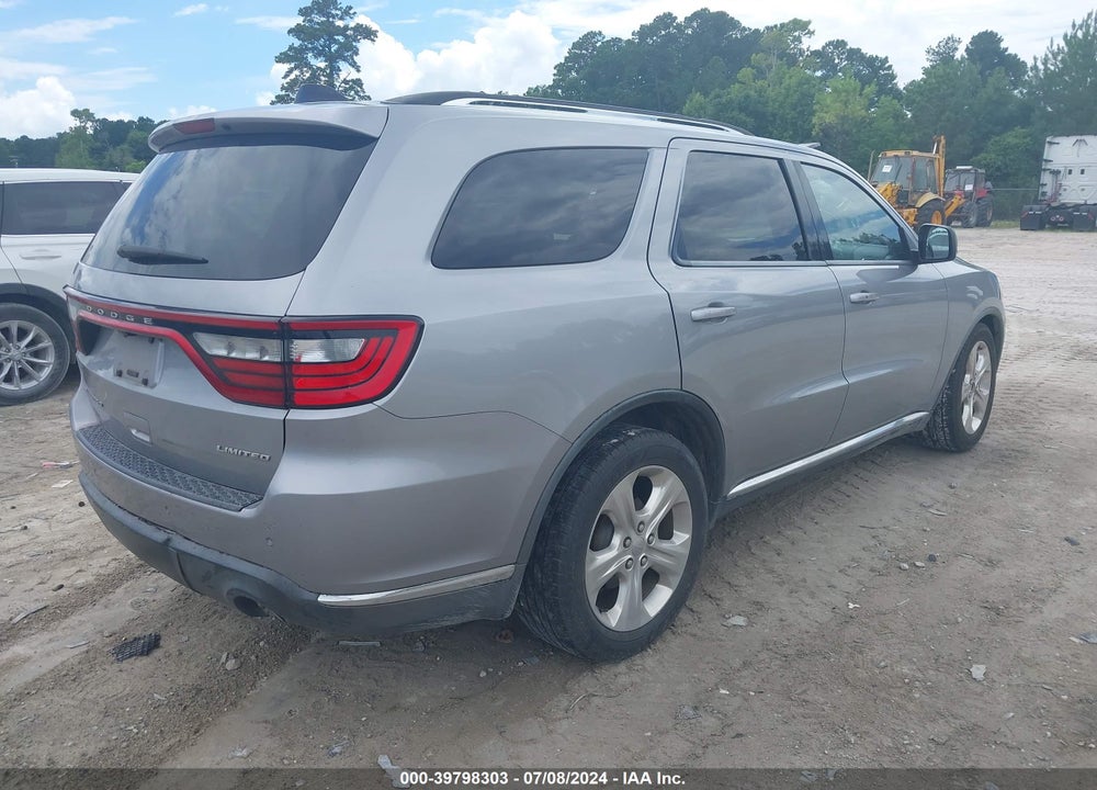 2015 DODGE DURANGO LIMITED VIN: 1C4RDHDG3FC760061