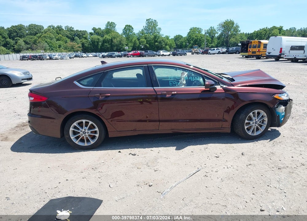 2019 FORD FUSION SE VIN: 3FA6P0HD9KR126265