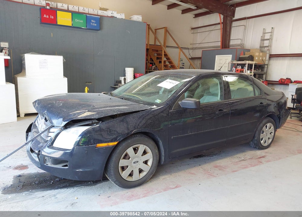 2008 FORD FUSION S VIN: 3FAHP06Z48R267860