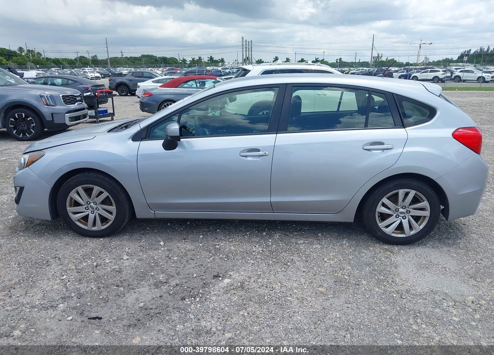 2015 SUBARU IMPREZA 2.0I PREMIUM VIN: JF1GPAC6XFH266397