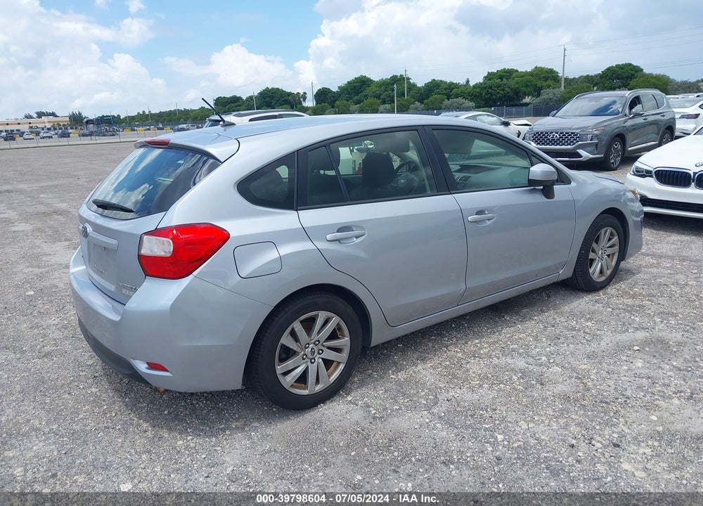 2015 SUBARU IMPREZA 2.0I PREMIUM VIN: JF1GPAC6XFH266397
