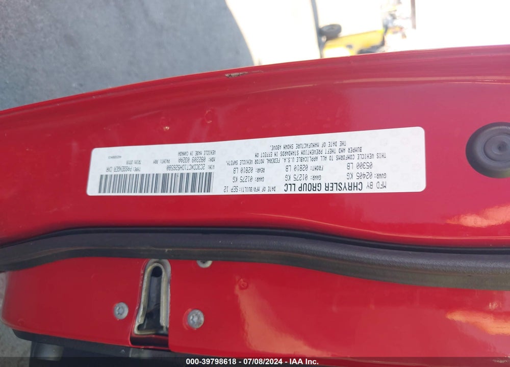 2013 DODGE CHARGER R/T VIN: 2C3CDXCT1DH526580