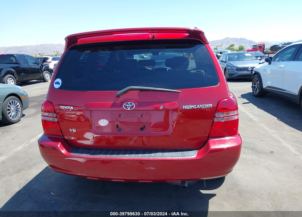 2002 TOYOTA HIGHLANDER V6 VIN: JTEGF21A420060474