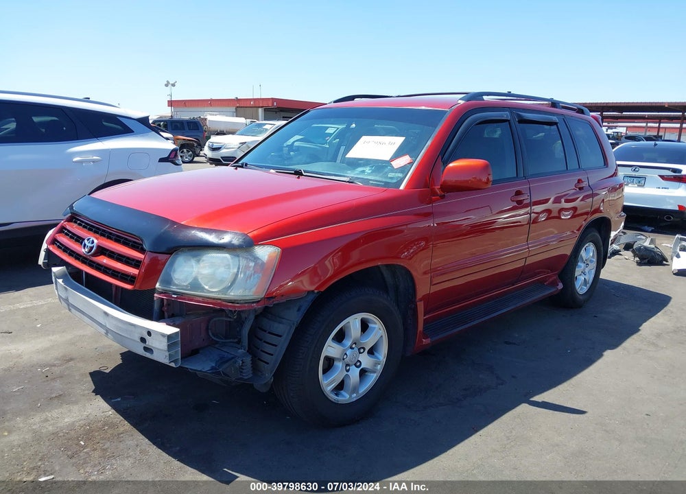 2002 TOYOTA HIGHLANDER V6 VIN: JTEGF21A420060474