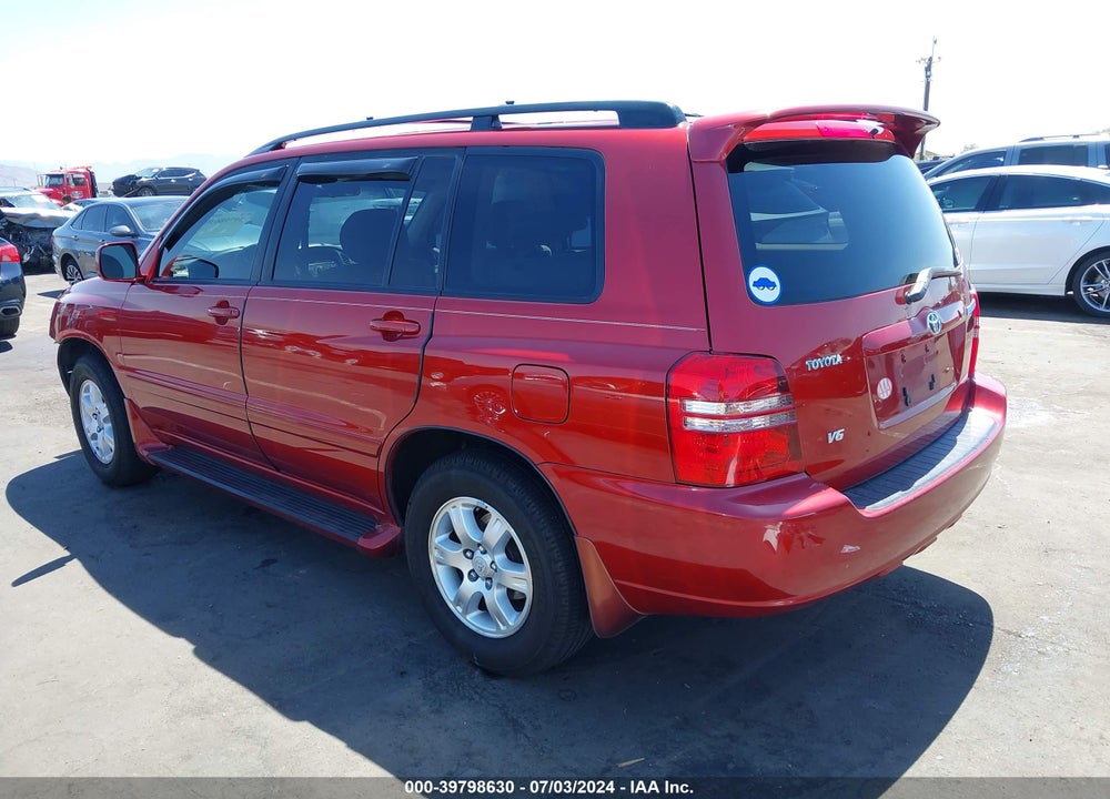 2002 TOYOTA HIGHLANDER V6 VIN: JTEGF21A420060474