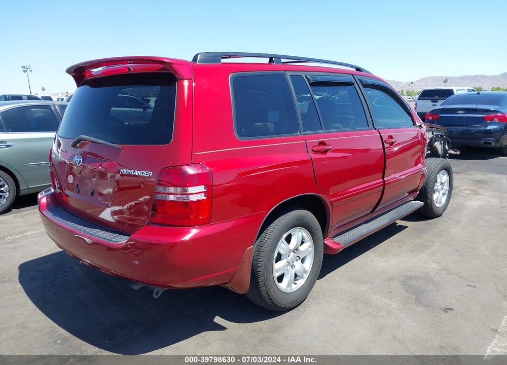 2002 TOYOTA HIGHLANDER V6 VIN: JTEGF21A420060474