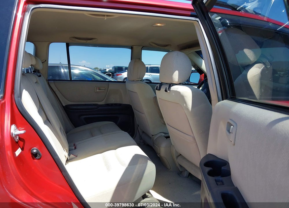 2002 TOYOTA HIGHLANDER V6 VIN: JTEGF21A420060474