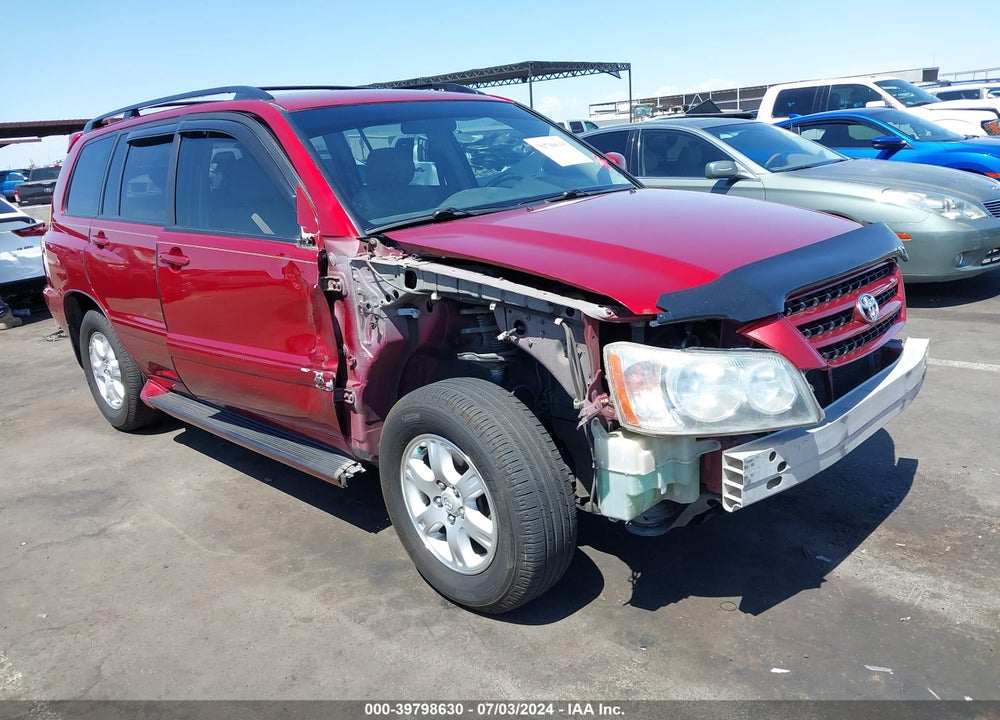 2002 TOYOTA HIGHLANDER V6 VIN: JTEGF21A420060474