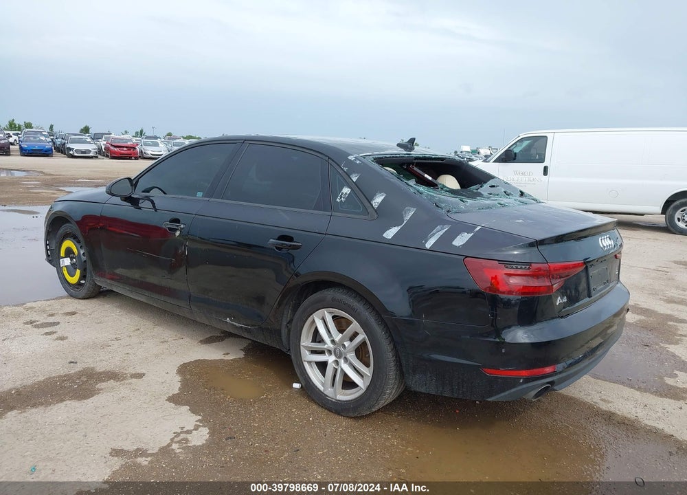 2017 AUDI A4 2.0T PREMIUM VIN: WAUGNAF40HN058072