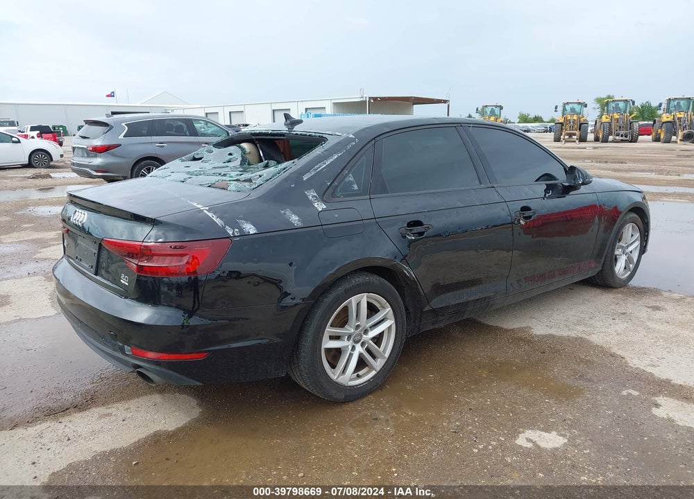 2017 AUDI A4 2.0T PREMIUM VIN: WAUGNAF40HN058072
