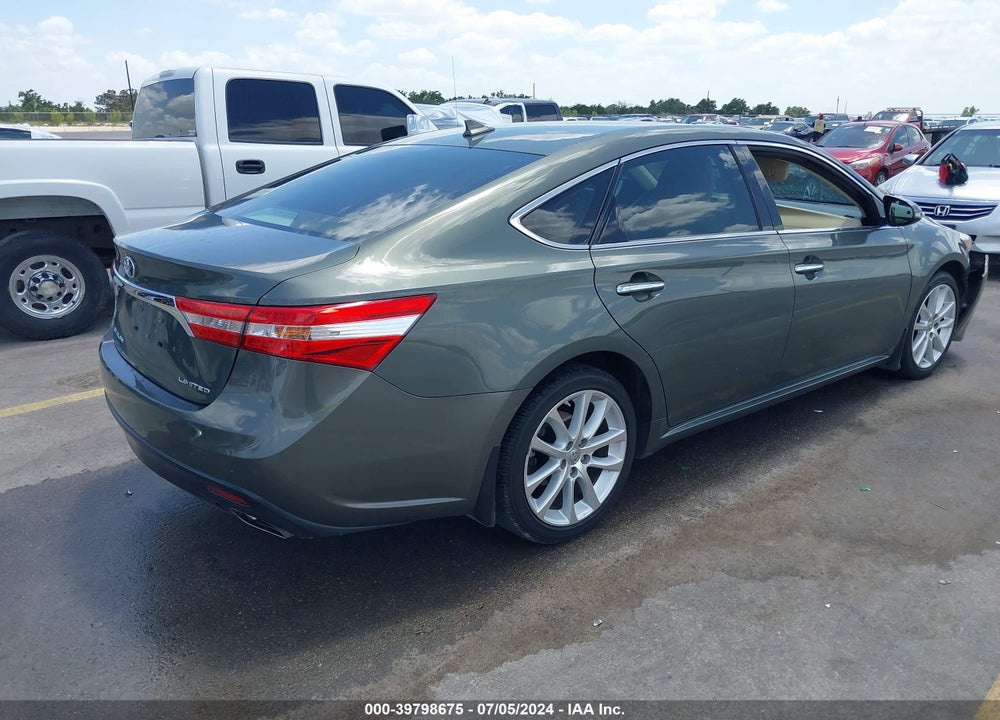 2013 TOYOTA AVALON LIMITED VIN: 4T1BK1EB6DU015986