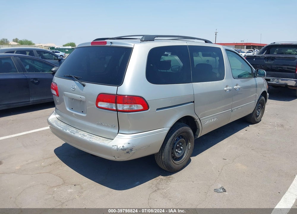 2002 TOYOTA SIENNA CE VIN: 4T3ZF19C12U437738
