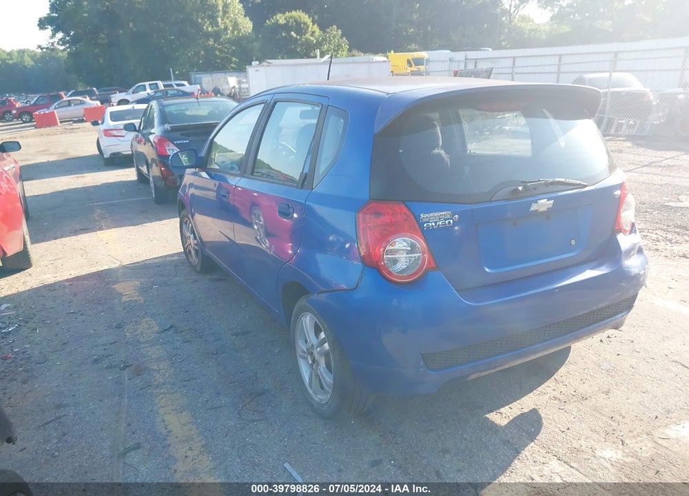 2009 CHEVROLET AVEO LT VIN: KL1TG66E29B308147