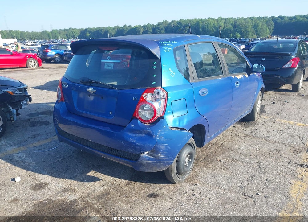 2009 CHEVROLET AVEO LT VIN: KL1TG66E29B308147