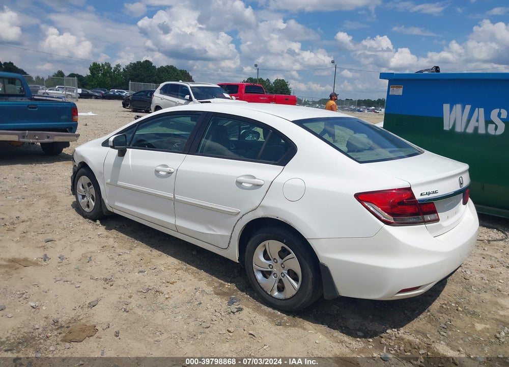 2014 HONDA CIVIC LX VIN: 19XFB2F57EE062710