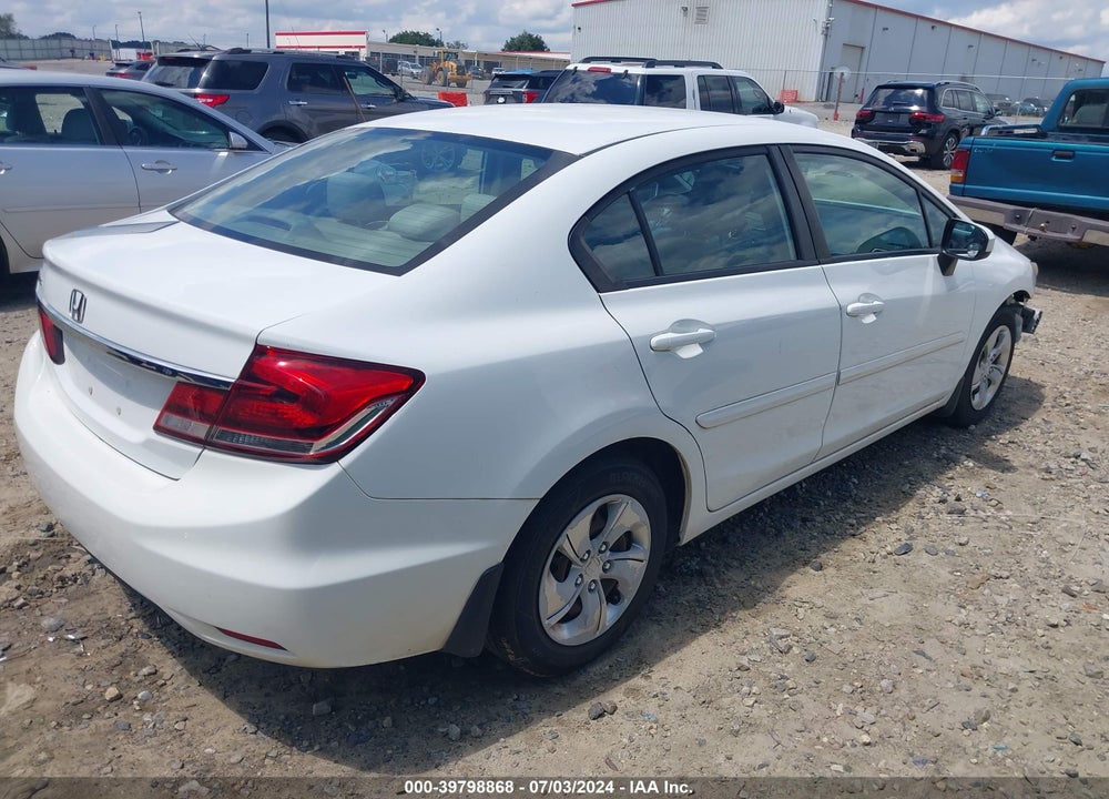 2014 HONDA CIVIC LX VIN: 19XFB2F57EE062710