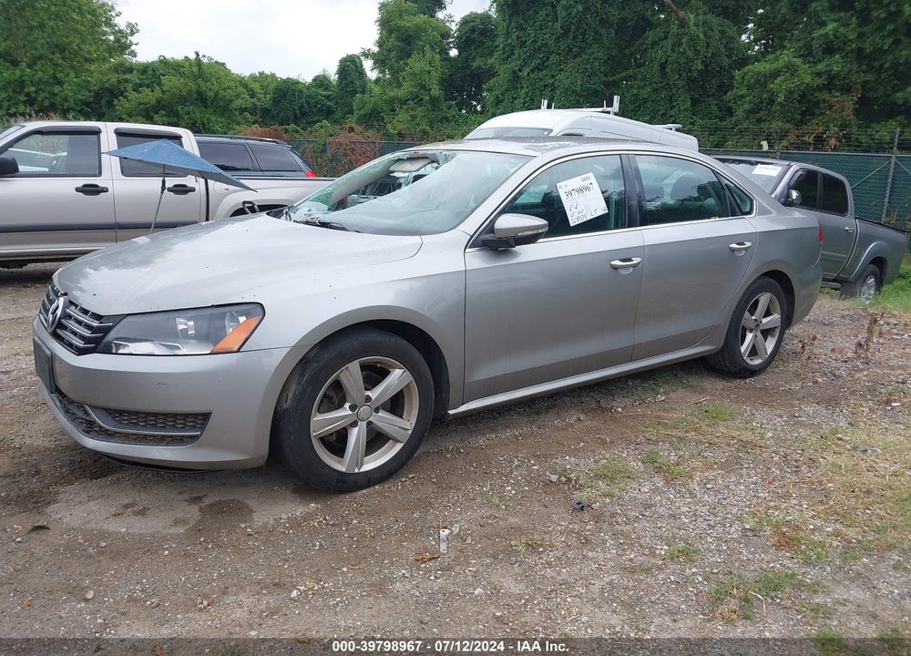 2012 VOLKSWAGEN PASSAT 2.5L SE VIN: 1VWBP7A3XCC030385