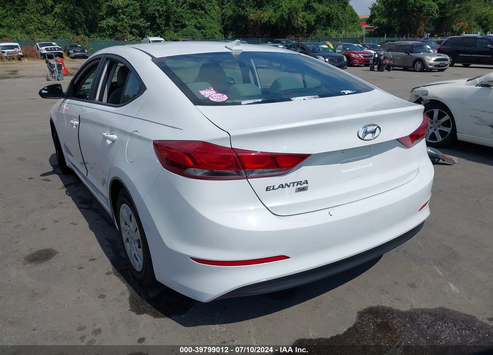 2017 HYUNDAI ELANTRA SE VIN: 5NPD74LF7HH181374