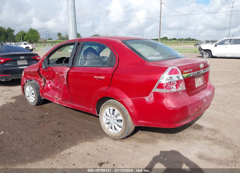 2009 CHEVROLET AVEO LT VIN: KL1TD56E29B313156