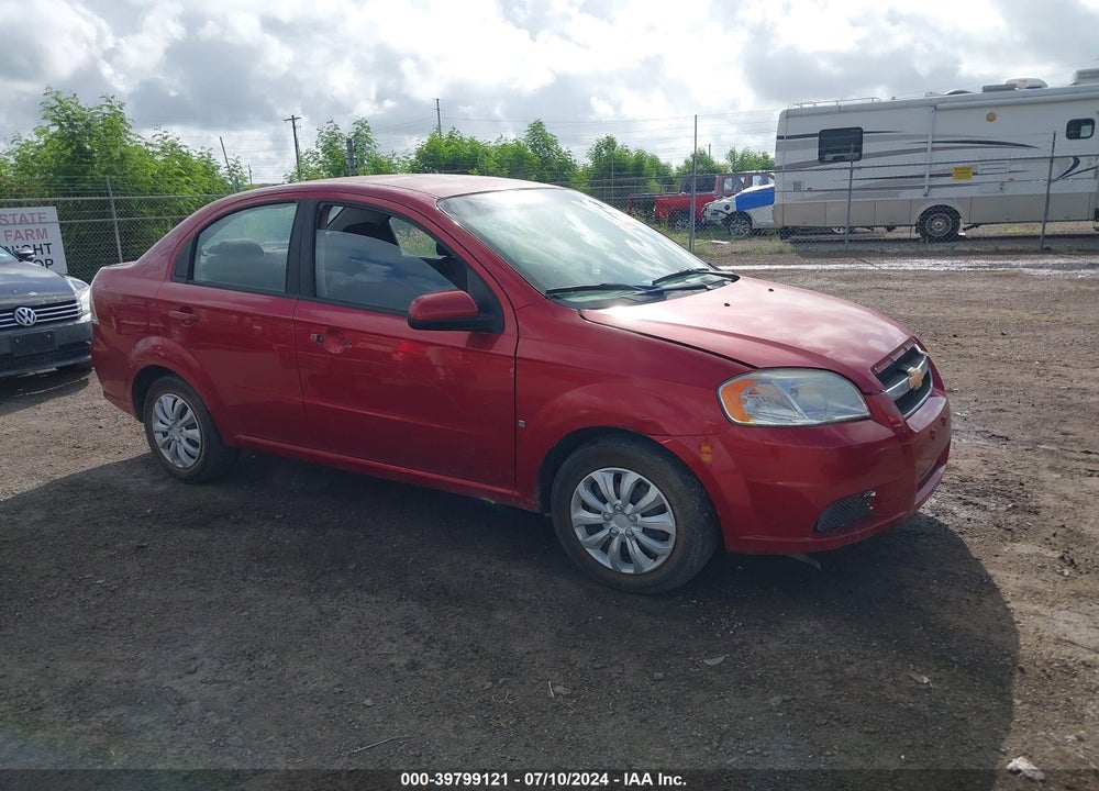 2009 CHEVROLET AVEO LT VIN: KL1TD56E29B313156