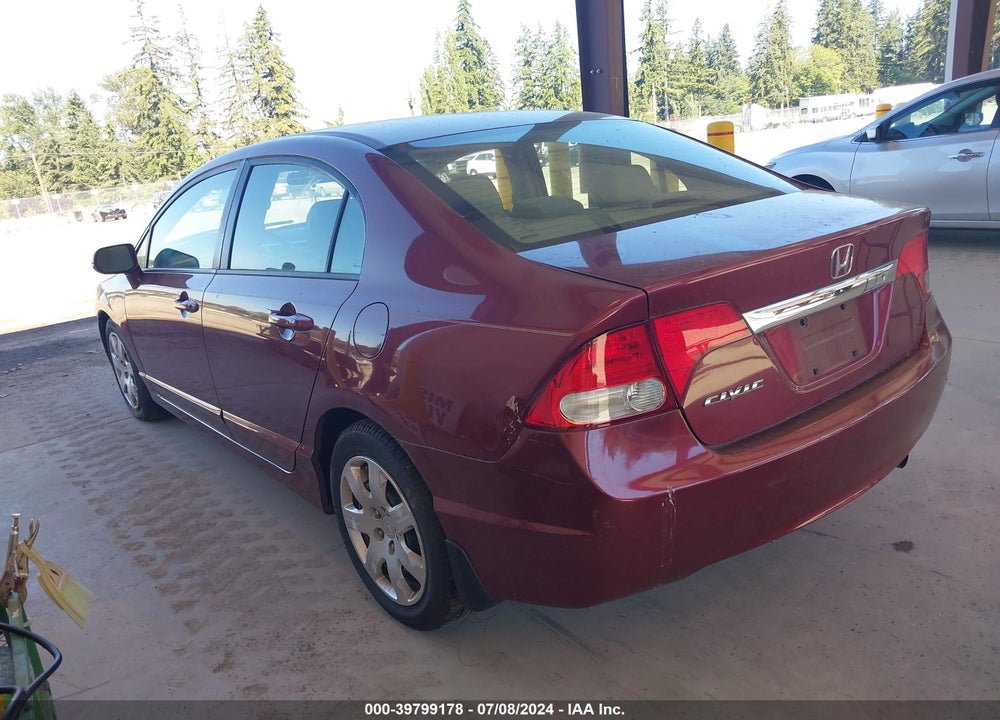 2010 HONDA CIVIC LX VIN: 19XFA1F52AE031453