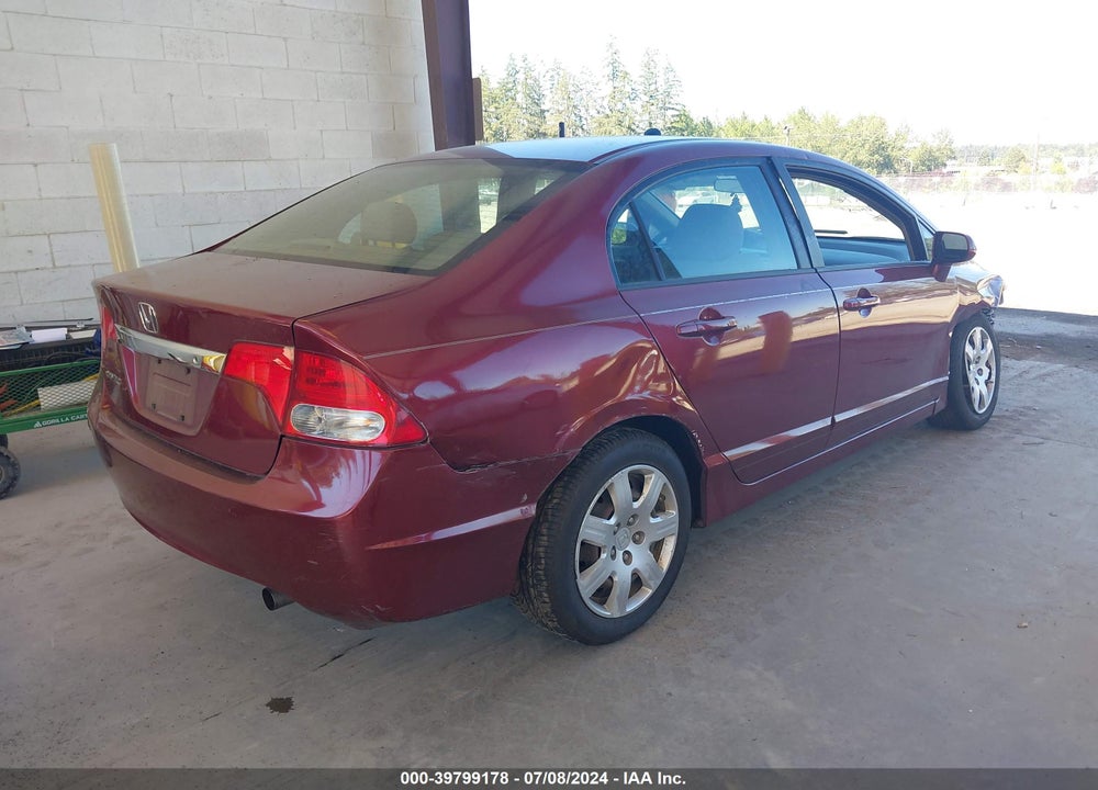 2010 HONDA CIVIC LX VIN: 19XFA1F52AE031453