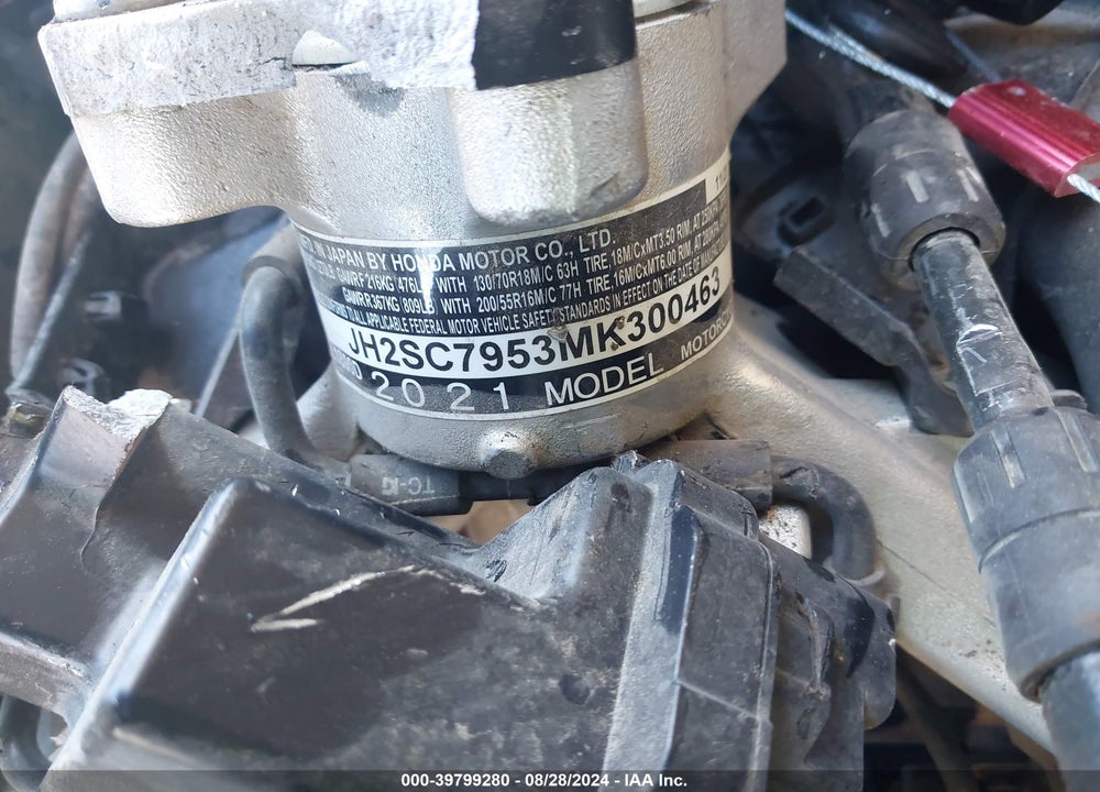 2021 HONDA GL1800 D VIN: JH2SC7953MK300463